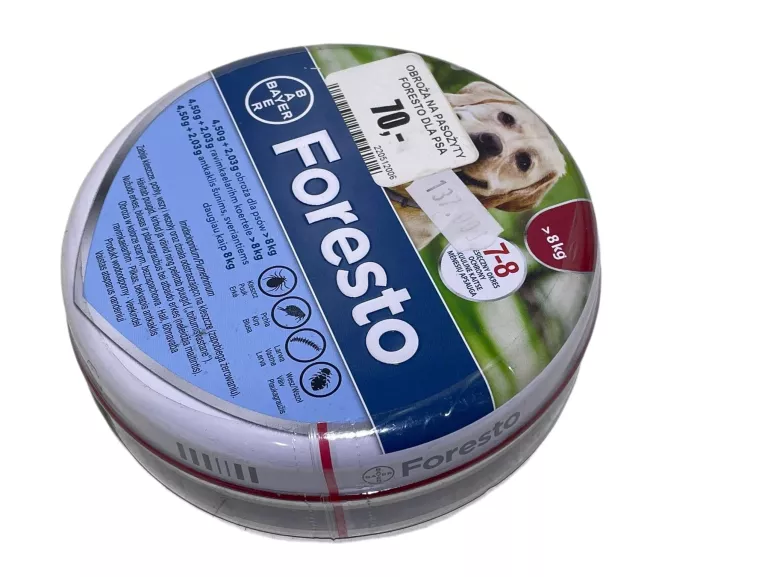 OBROŻA NA PASOŻYTY FORESTO DLA PSA POWYŻEJ 8 KG