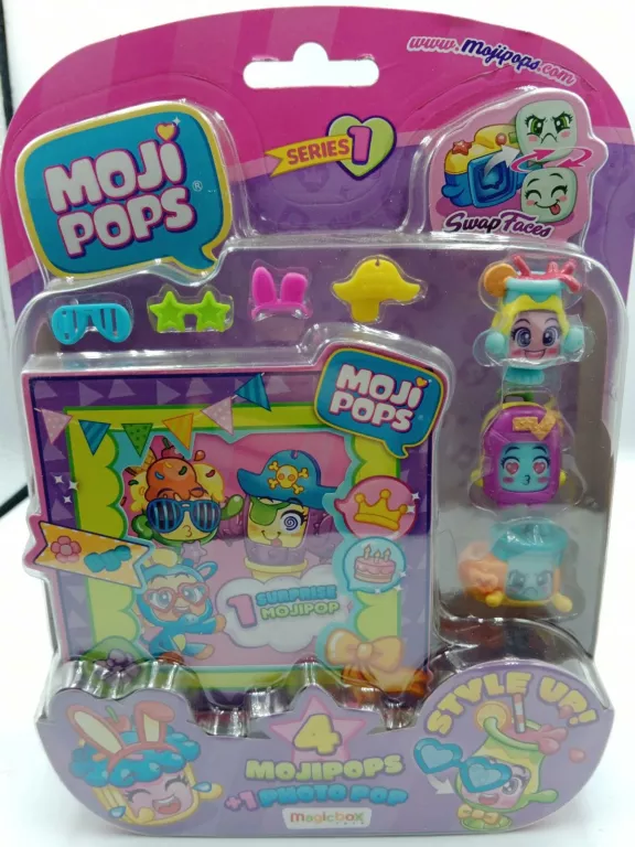 MOJI POPS ZESTAW PHOTO POP FOTOBUDKA - 4 FIGURKI