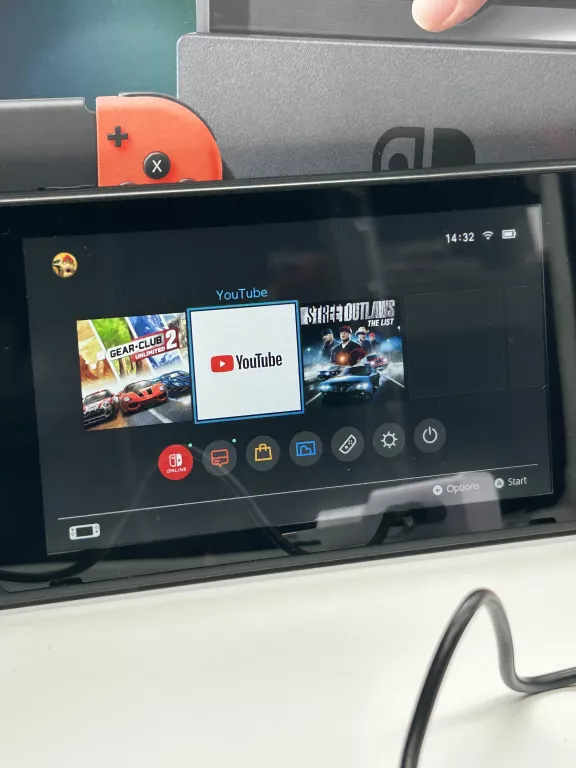 KONSOLA NINTENDO SWITCH HAC-002 ZESTAW 2 GRY PAD