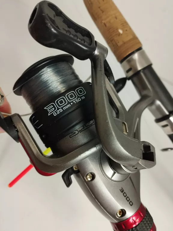 WEDKA J-FISHING 210 Z KOŁOWROTKIEM MAX RANGER 300