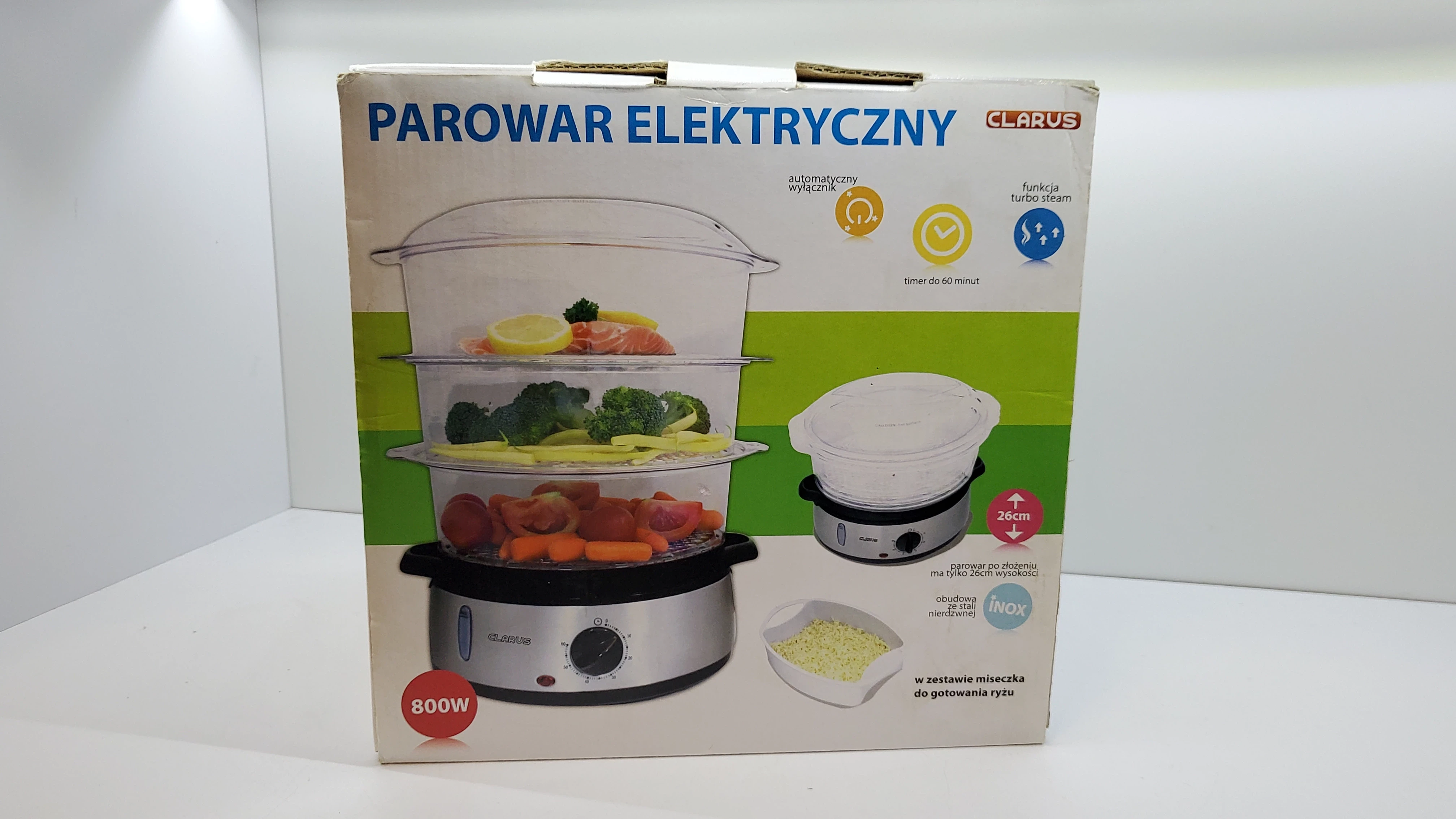 parowar-elektryczny-clarus-800w-stan-uzywany