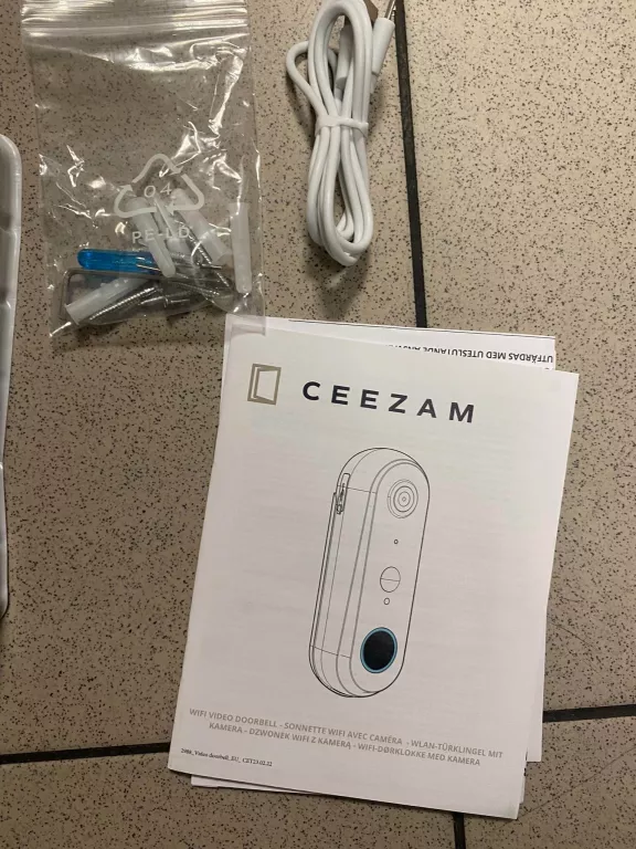 CEEZAM WIFI VIDEO DOORBELL KOMPLET