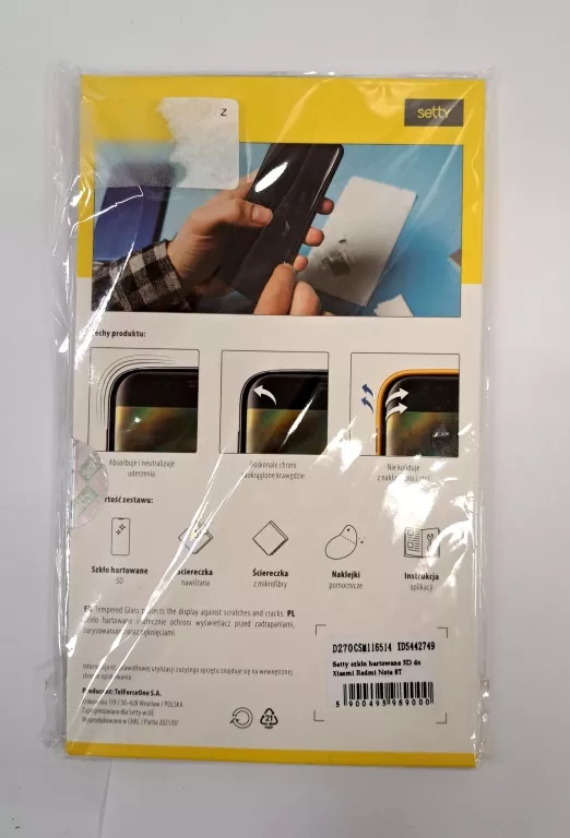 SZKŁO HARTOWANE SETTY XIAOMI REDMI NOTE 8T