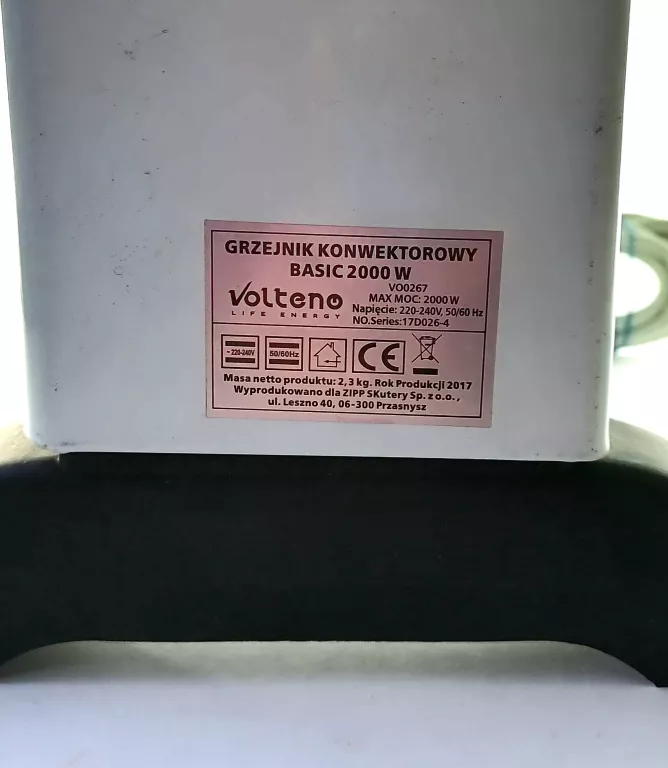 GRZEJNIK KONWEKTOROWY VOLTENO VO0267 2000W
