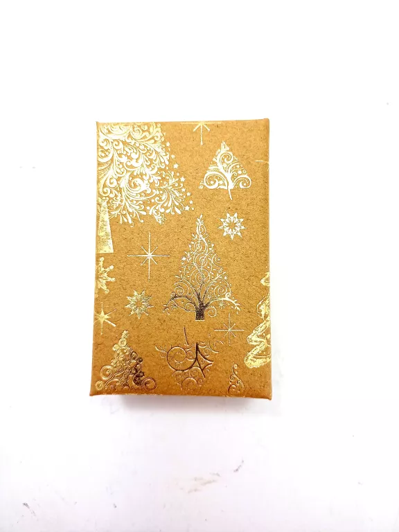 PUDEŁKO ŚWIĄTECZNE S ZŁOTA CHOINKA/8 CM/5 CM/2,5 /