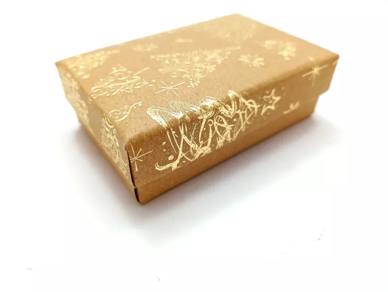 PUDEŁKO ŚWIĄTECZNE S ZŁOTA CHOINKA/8 CM/5 CM/2,5 /