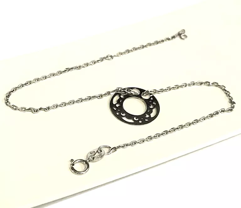 ŁADNA SREBRNA BRANSOLETKA 1.16G 19CM