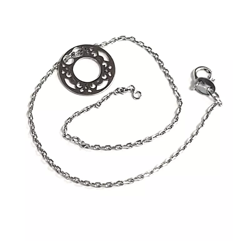 ŁADNA SREBRNA BRANSOLETKA 1.16G 19CM