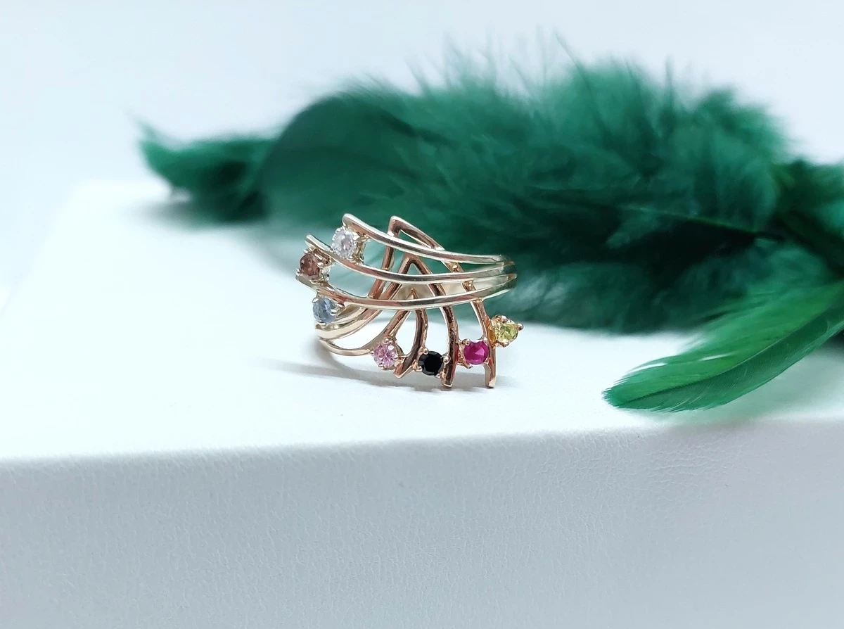 okazja-wyjatkowy-zloty-pierscionek-585-kolory-stan-11323-2