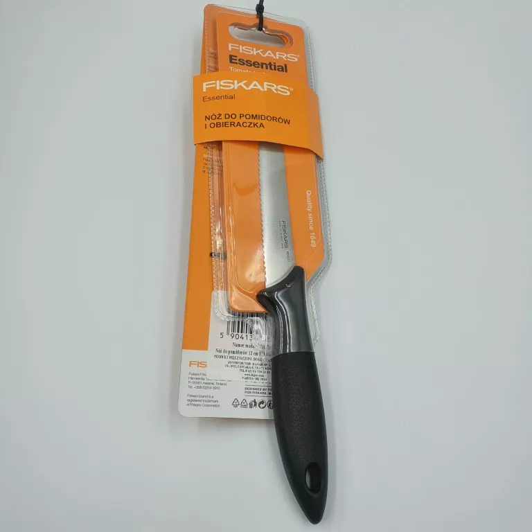 NÓŻ DO POMIDORÓW I OBIERACZKA FISKARS ESSENTIAL