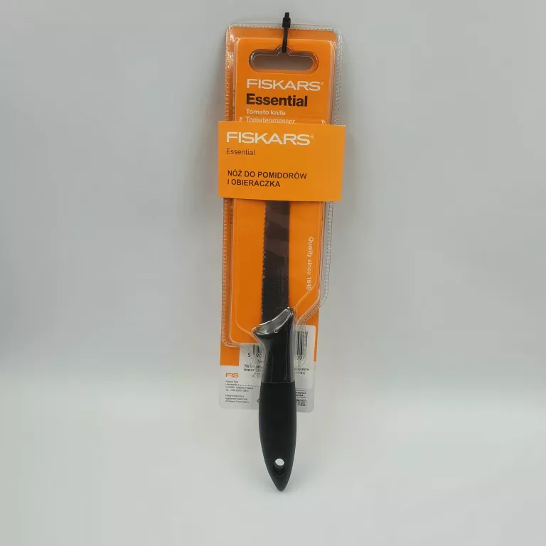 NÓŻ DO POMIDORÓW I OBIERACZKA FISKARS ESSENTIAL