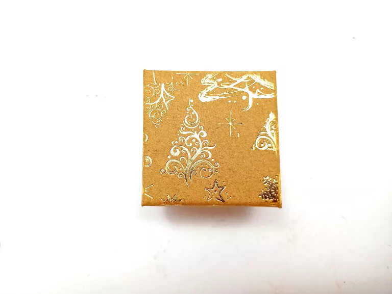 PUDEŁKO ŚWIĄTECZNE XS CHOINKA ZŁOTA/5 CM/3,5 CM/