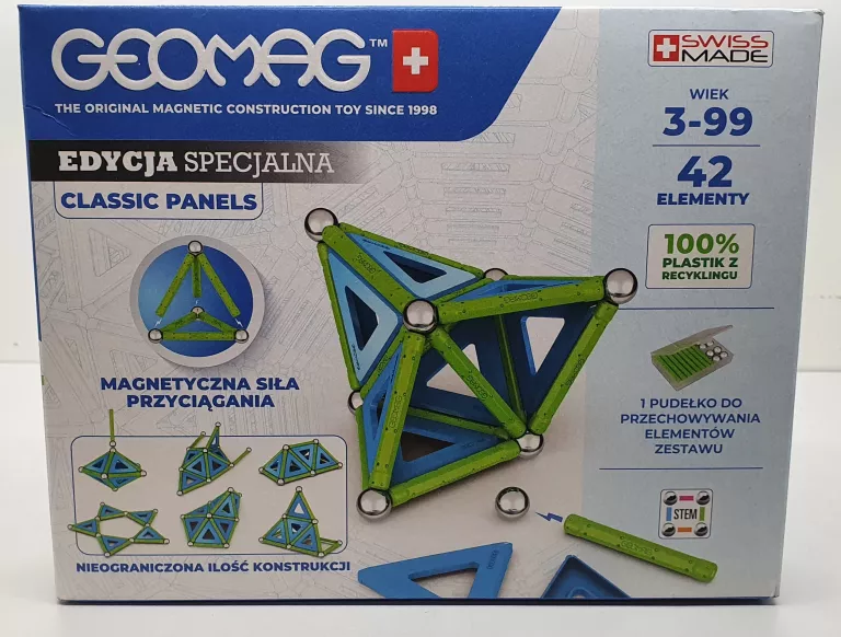 KLOCKI MAGNETYCZNE GEOMAG CLASSIC PANELS - 42 EL
