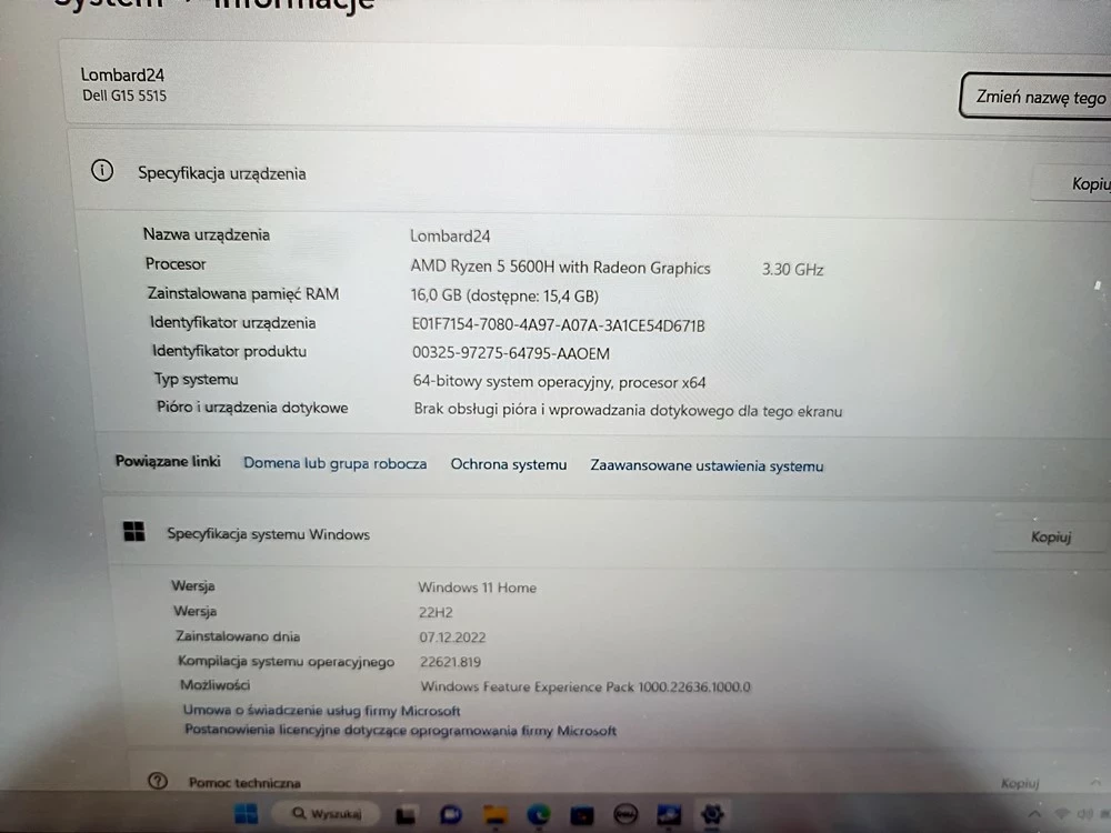 laptop-dell-g15-5515-0763-r5-5600h-16512gb-uszk-pojemnosc-dysku-512