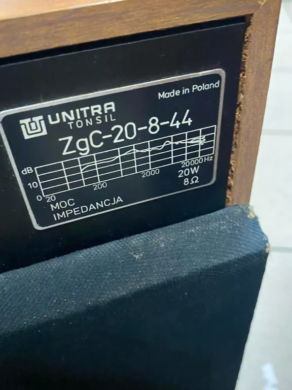 UNITRA TONSIL ZGC-20-8-44 2 SZT + MASKOWNICE