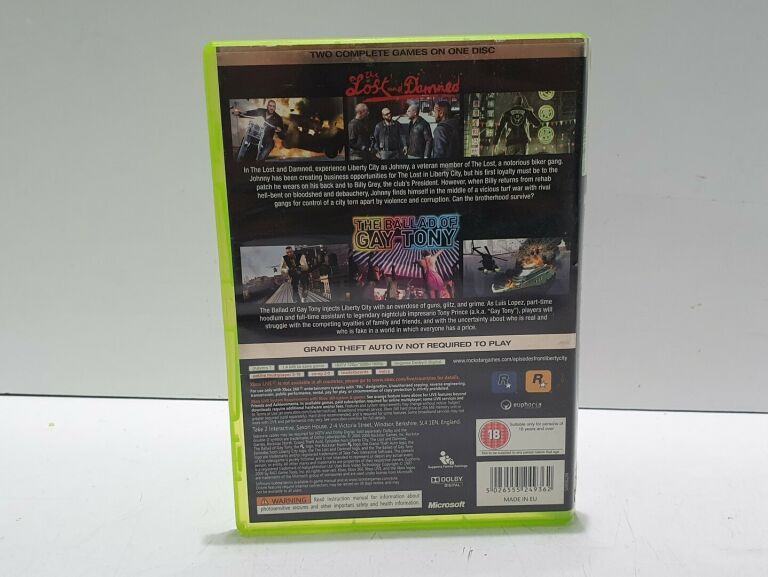 GRAND THEFT AUTO: EPISODES FROM LIBERTY CITY X360