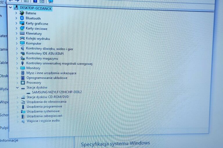LAPTOP LENOVO IDEAPAD 100-15IBD 4/128 GB SSD W10