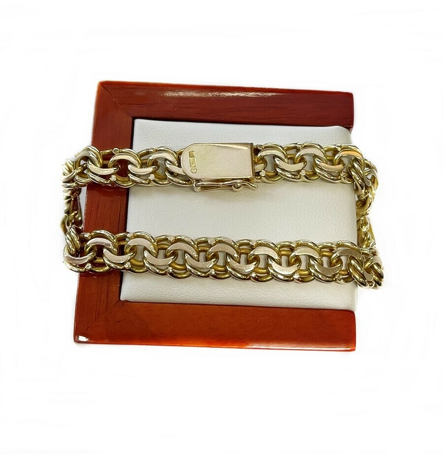 meska-zlota-bransoleta-okazja-kolor-dominujacy-zloty