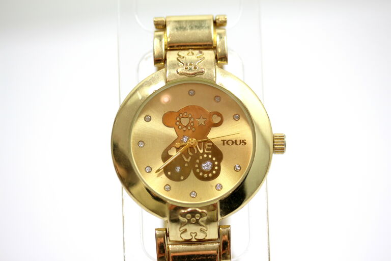 zloty-zegarek-daski-tous-6545-bransoleta-22cm-stan-uzywany