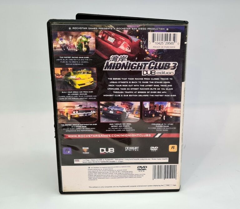 GRA PS2 MIDNIGHT CLUB 3 DUB EDITION