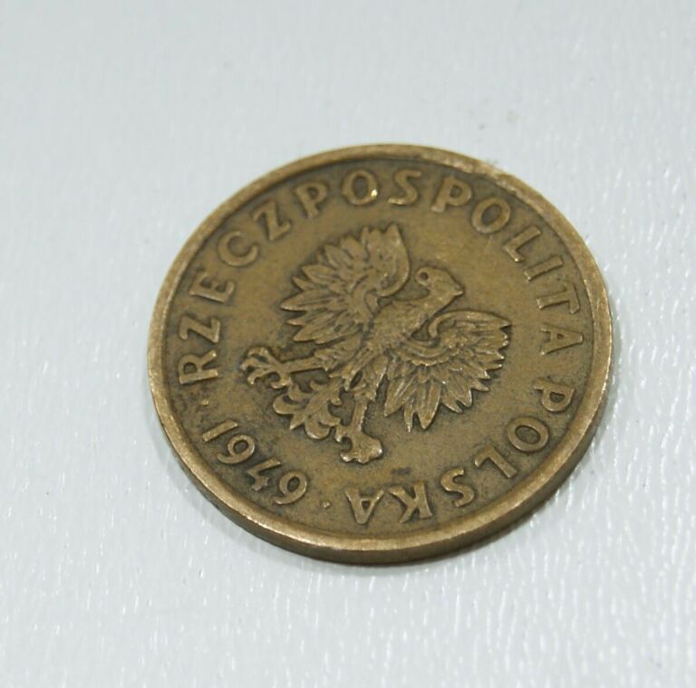 MONETA 5GR 1949 BRĄZ