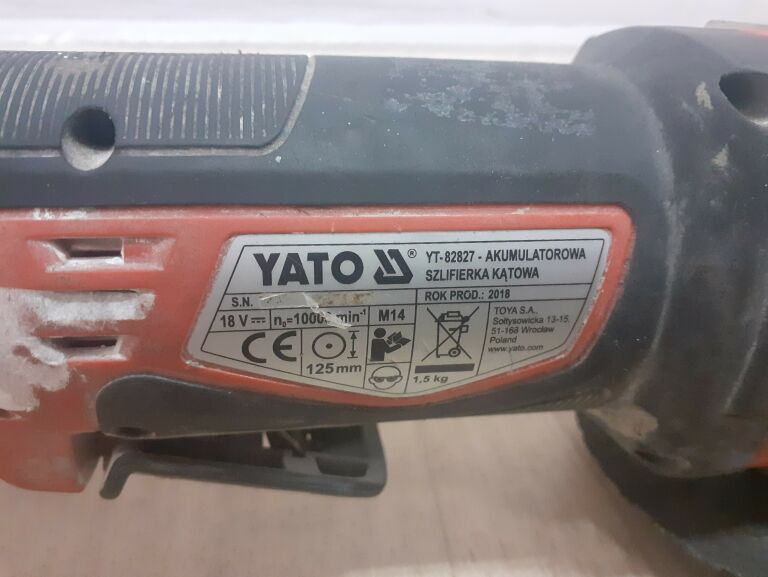 SZLIFIERKA KĄTOWA 18V YATO YT-82827
