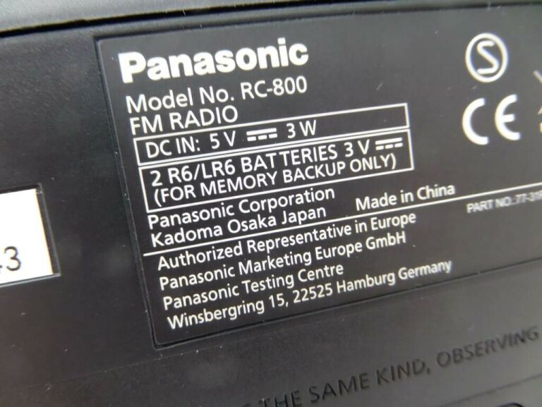 RADIO PANASONIC RC-800