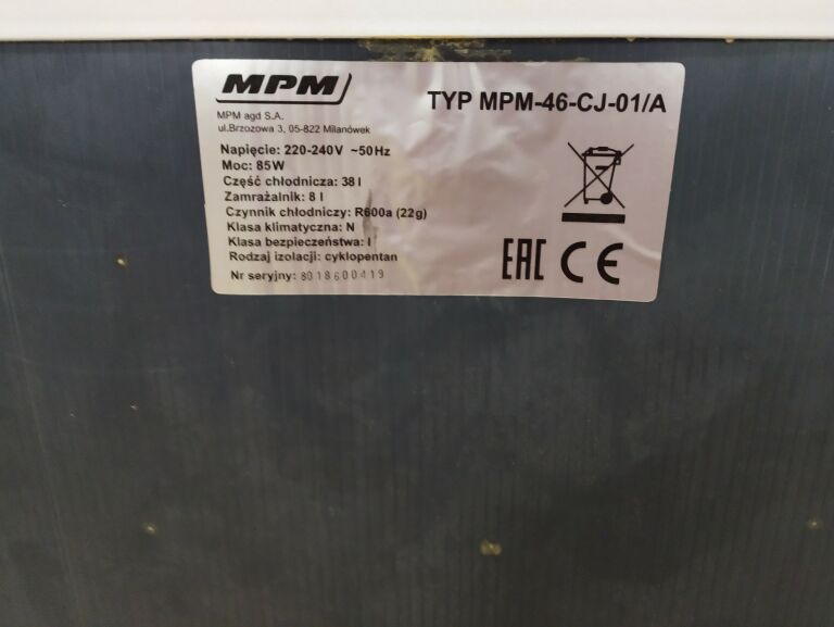 LODÓWKA MPM MPM-46-CJ-01/A