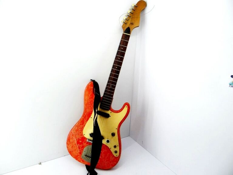 GITARA ELEKTRYCZNA POMARAŃCZOWA