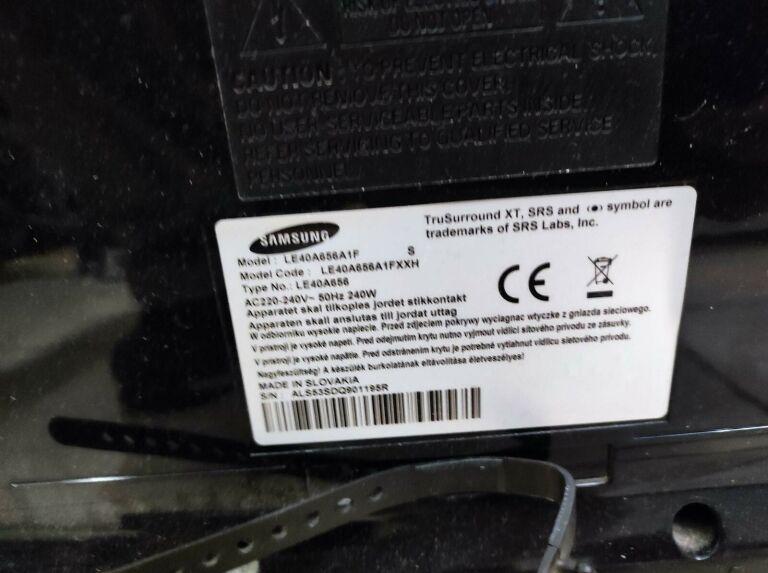 TELEWIZOR SAMSUNG LE40A656A1FXXH (ODBIÓR OSOBISTY