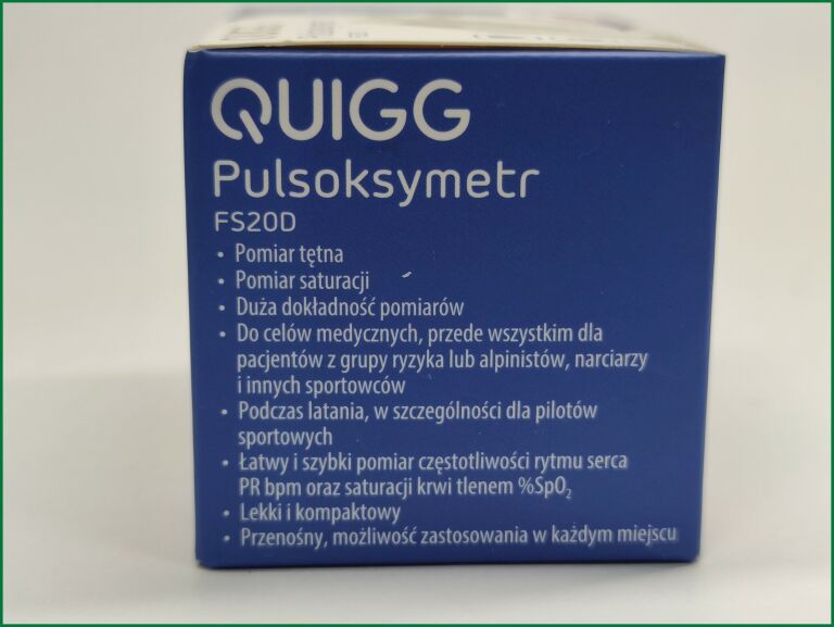PULSOKSYMETR QUIGG FS20D