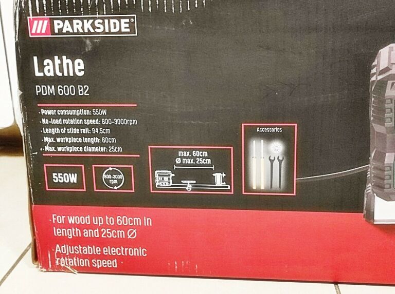TOKARKA DO DREWNA PARKSIDE PDM 600 B2 550 W