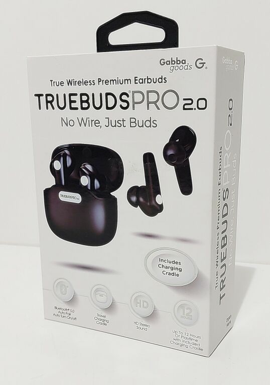 S UCHAWKI BLUETOOTH GABBA GOODS TRUEBUDS PRO 2.0 Bezprzewodowe