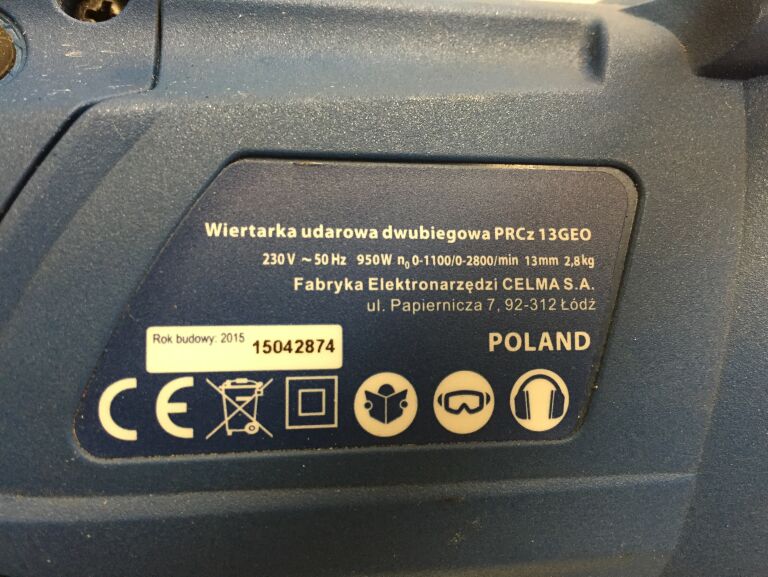 WIERTARKA UDAROWA CELMA PRCZ 13GEO 950W!POLECAM!