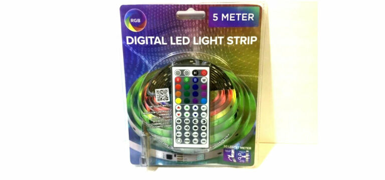 TAŚMA LED RGB 5 METRÓW - WIELOKOLOROWA Z PILOTEM