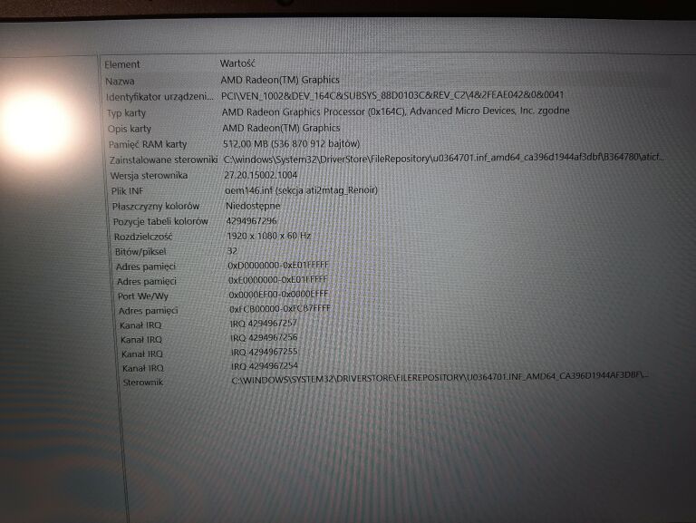 LAPTOP HP 15-EH1221NW 8G/SSD 512 WIN 10 GWARANCJA