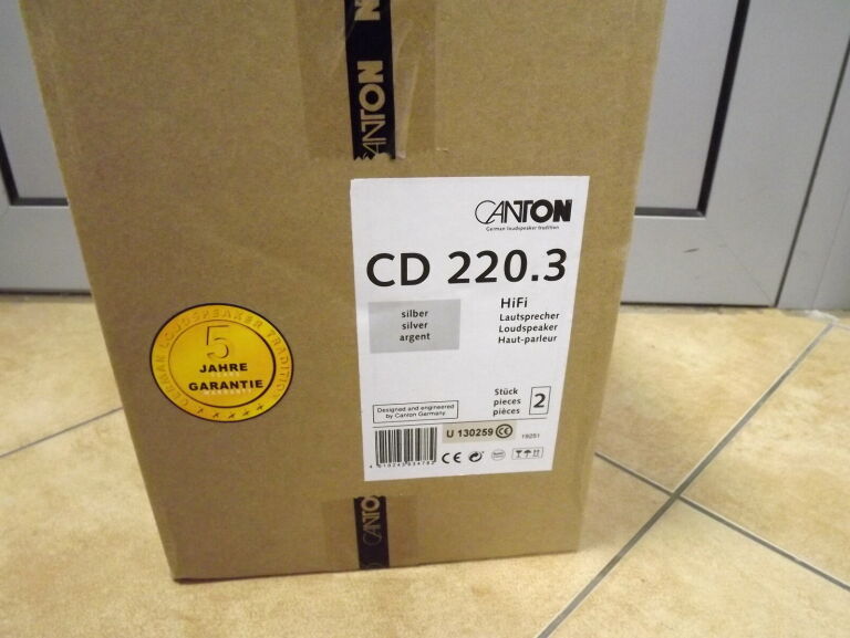 GŁOŚNIKI CANTON CD 220.3 SREBRNY (2 SZT)