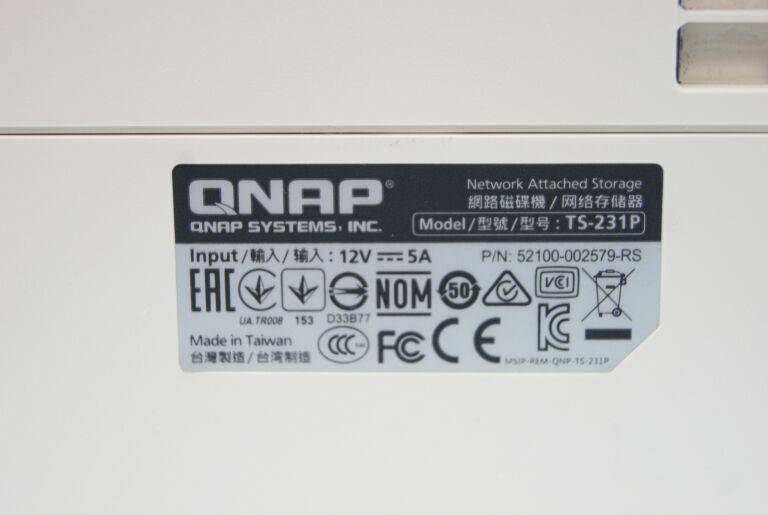 SERWER PLIKÓW (NAS) QNAP TS-231P USZKODZONY