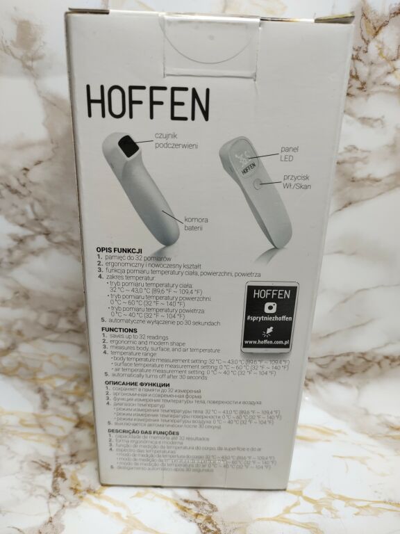 TERMOMETR BEZDOTYKOWY HOFFEN