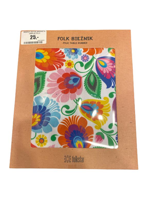BIEŻNIK 40X140 SERWETA OBRUS FOLK