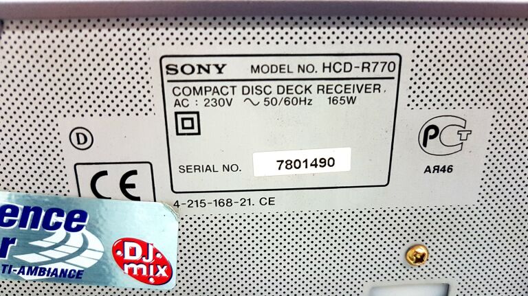 WIEZA SONY HCD-R770 + 2X GŁOŚNIK SONY SS-R770