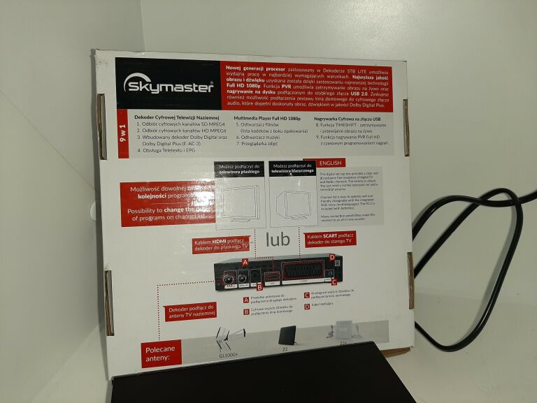 TUNER DVB-T / DVB-T2 SKYMASTER STB T90 LITE!