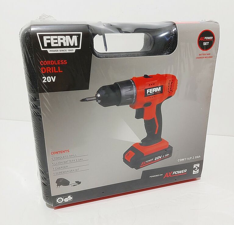 WKRĘTARKA FERM CDM1149 2.0AH 20V #KOMPLET