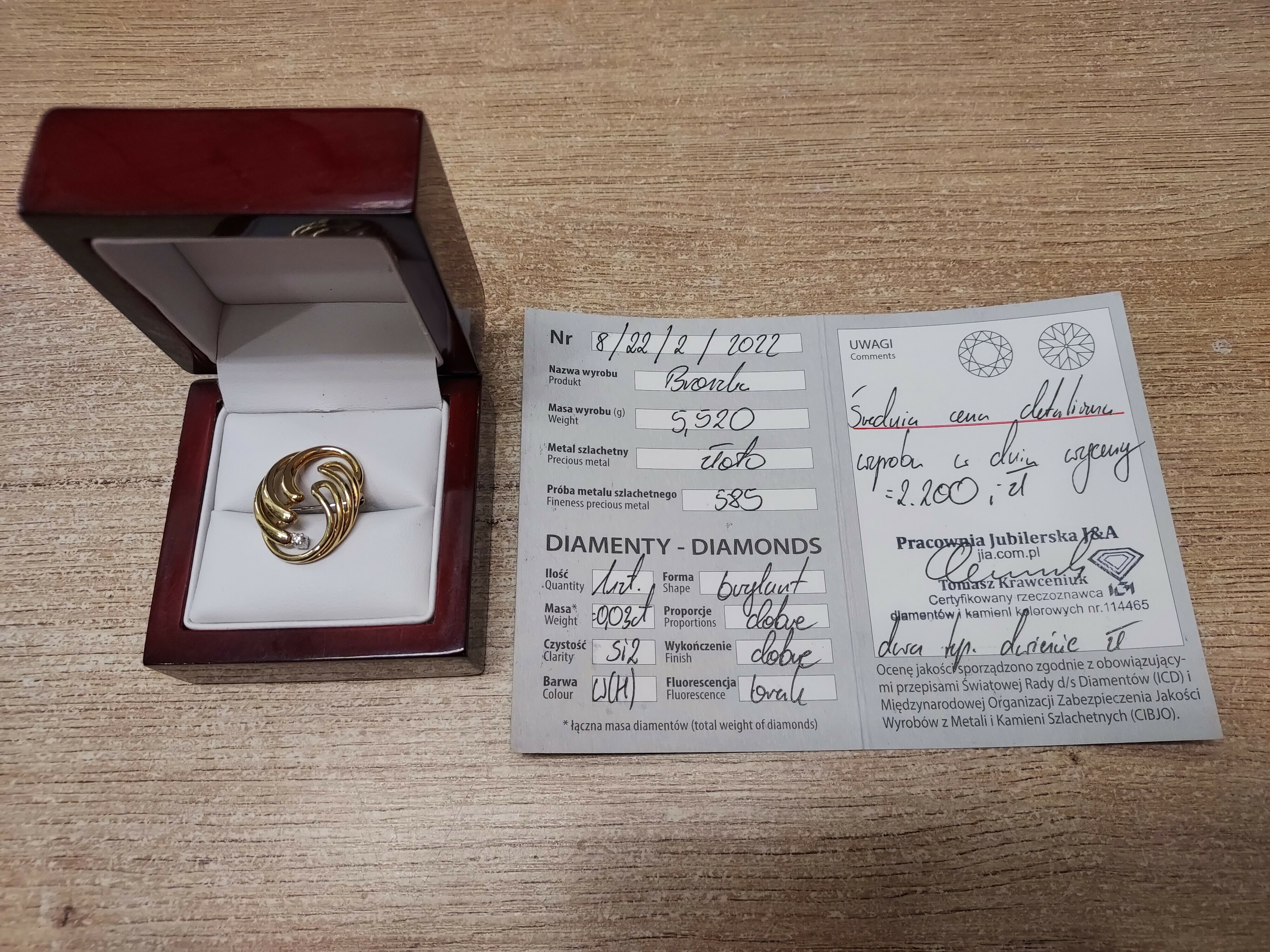 zlota-broszka-z-brylantem-pr-585-14k-003-ct-rynek-2-sj-olawa