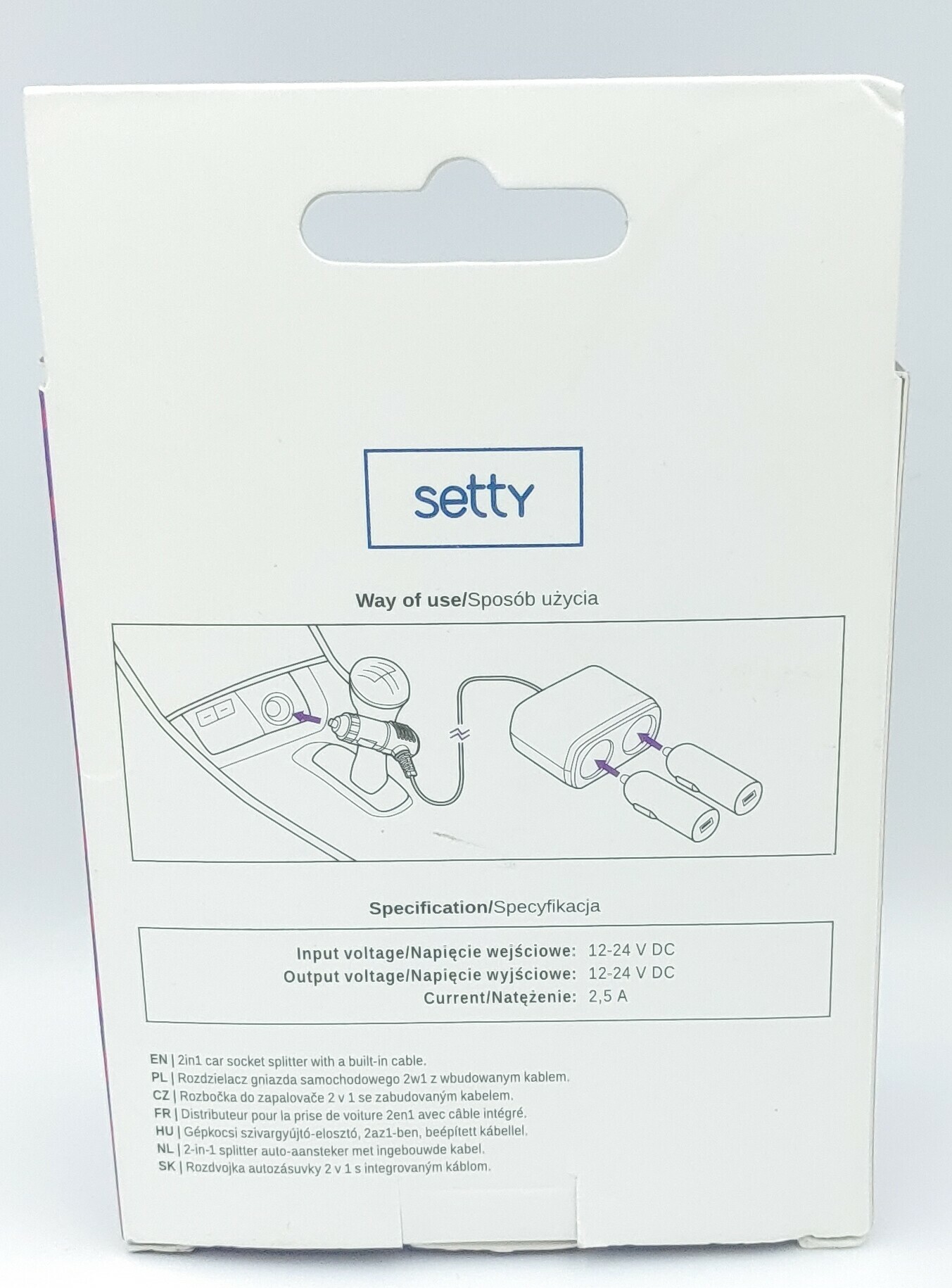 rozdzielacz-gniazda-samochodowego-2w1-setty-ean-gtin-5900495821461