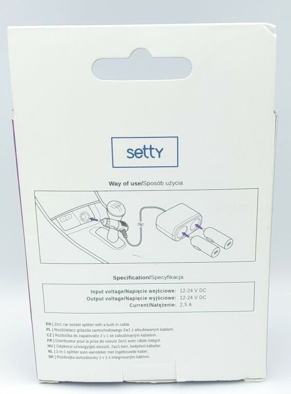 rozdzielacz-gniazda-samochodowego-2w1-setty-ean-gtin-5900495821461