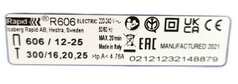 ZSZYWACZ ELEKTRYCZNY RAPID PRO R606