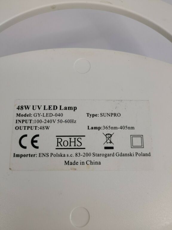 LAMPA EM NAIL LED UV