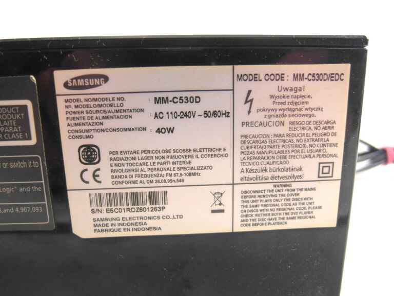MINI WIEZA SAMSUNG MM-C530D +PILOT (CZYTAJ OPIS)