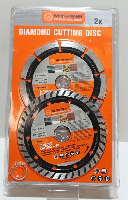 TARCZE DIAMENTOWE WERCKMANN 125MM X 22,23MM 2SZT